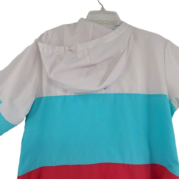 Columbia Women's  Hooded Windbreaker Pullover Jacket Colorblocked Size Small - Picture 10 of 12